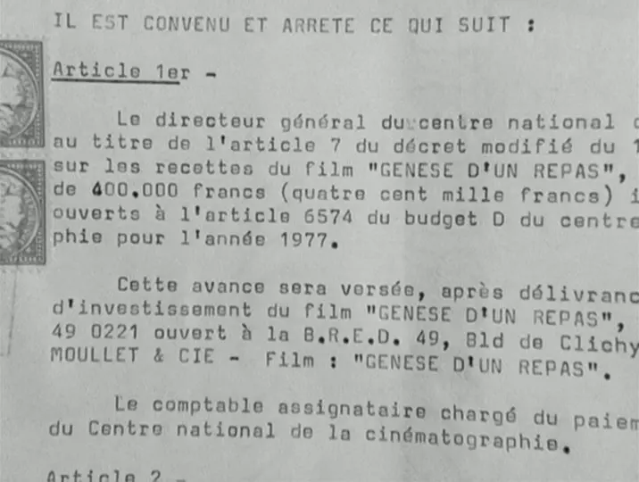 *Genèse d’un repas* (Luc Moullet, 1979)